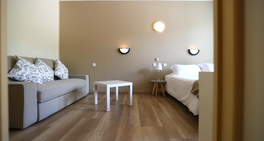 Les chambres de l'hôtel Solemonti à Quenza en Corse du Sud